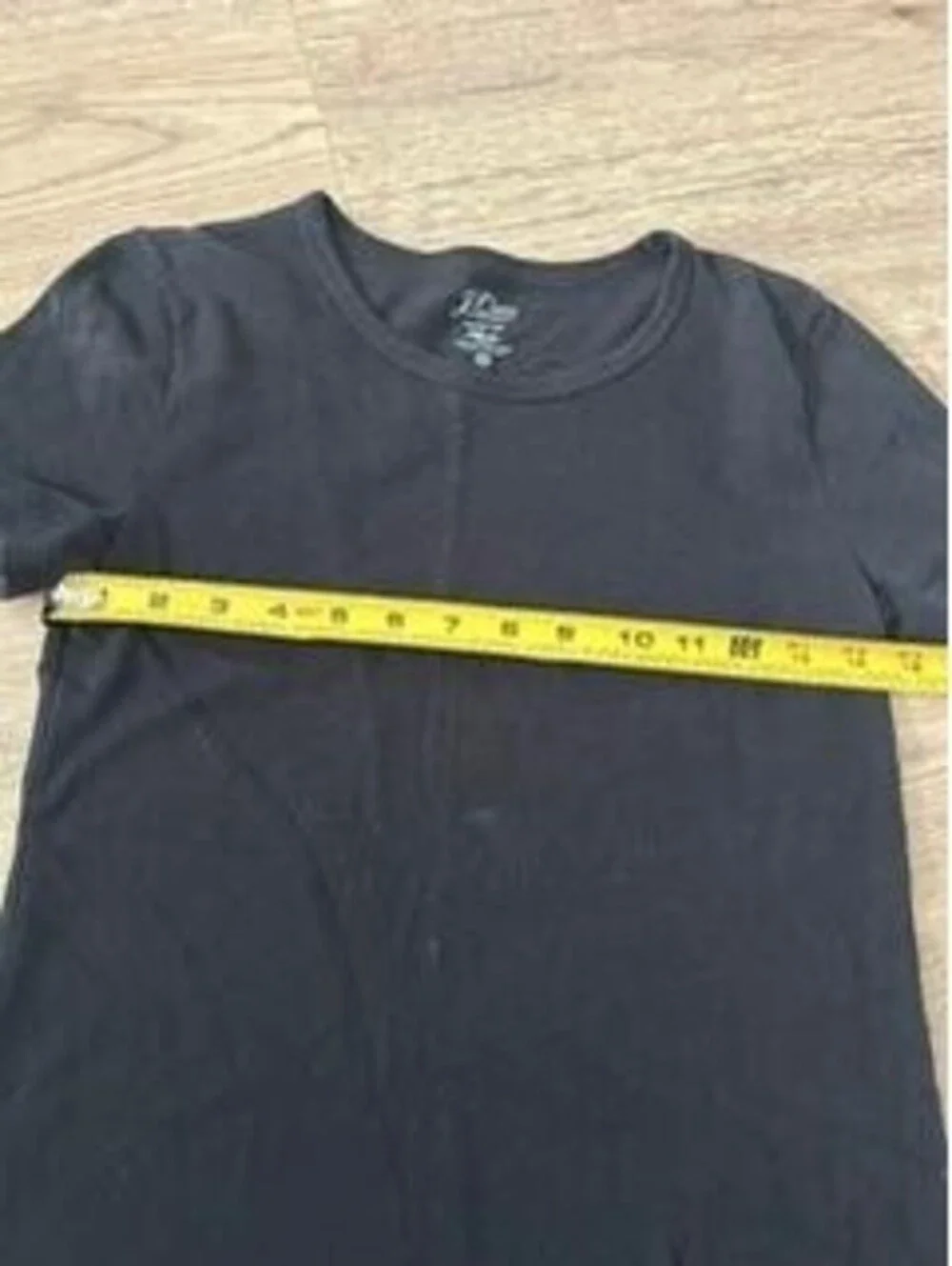J.Crew Slim Tee Black Cotton T-Shirt Womens XS Short Sleeve Crew Neck
